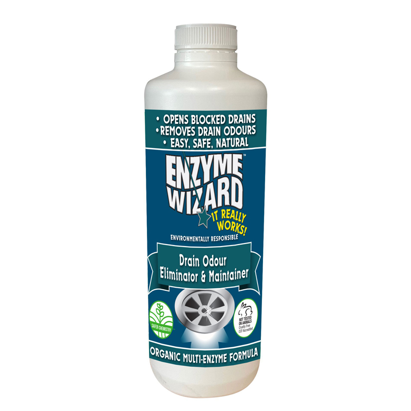 1LT Enzyme Wizard Drain Odour Eliminator & Maintainer
