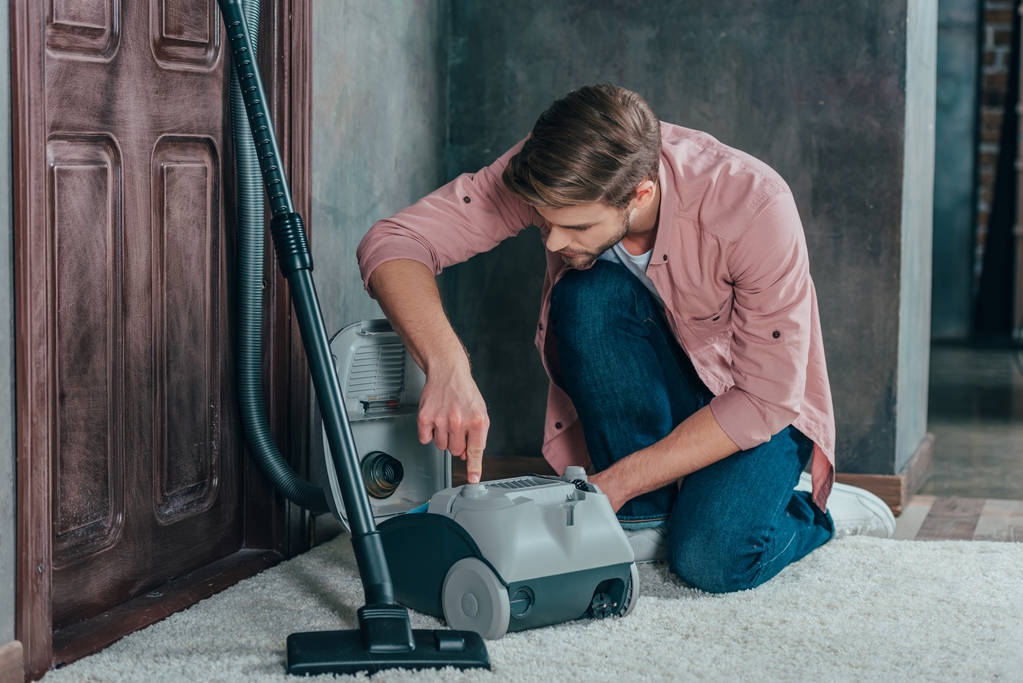 using a vacuum cleaner