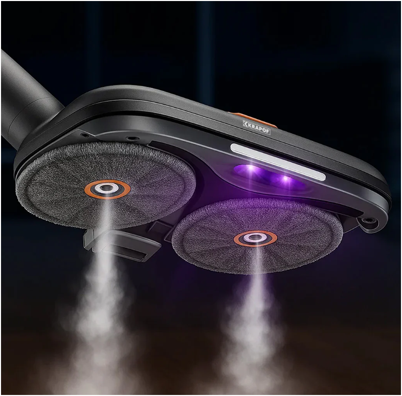 KRAPOF S3 Steam Drive Extension 2 in 1 Floor and Steam Mop for Q3 Stick Vacuum - Image 5