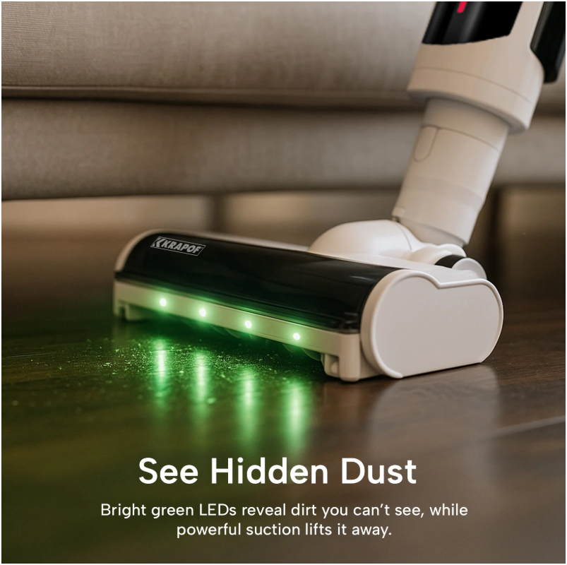 KRAPOF Compact Clean Self-Empty Cordless 2-in-1 Handy Vacuum Cleaner + Stick Vac - Image 6