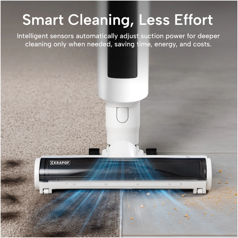 KRAPOF Compact Clean Self-Empty Cordless 2-in-1 Handy Vacuum Cleaner + Stick Vac - Image 9