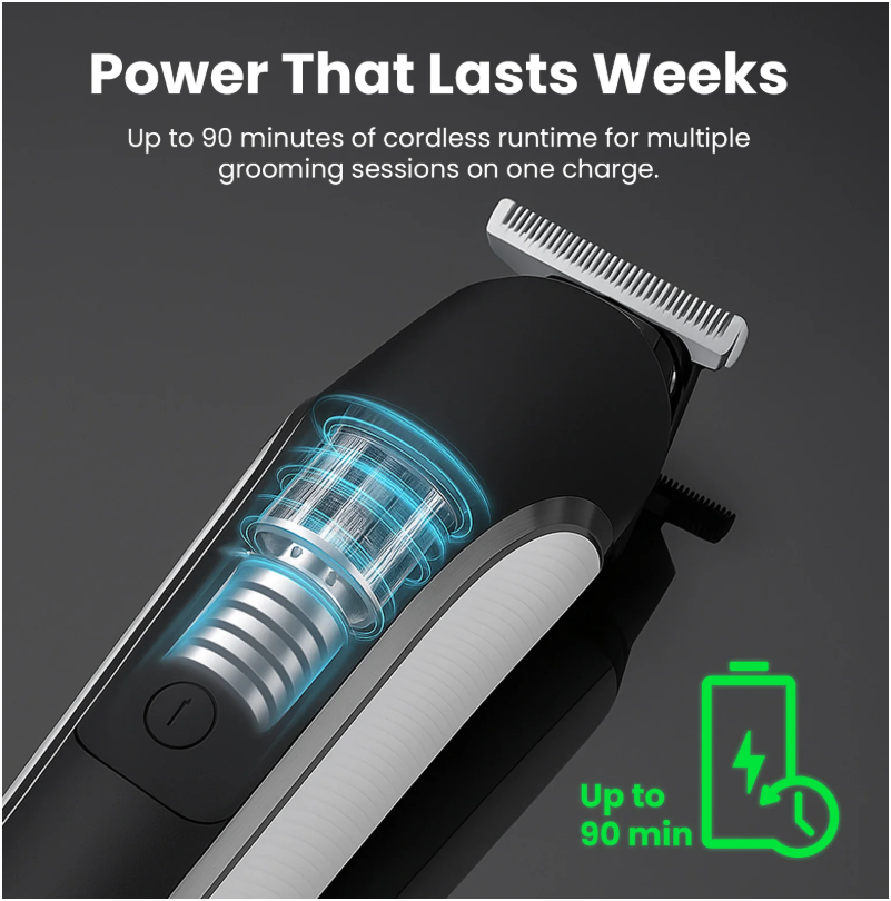 KLEVA TrimMaster 16-in-1 Multifunctional Premium Body and Beard Hair Trimmer - Image 11