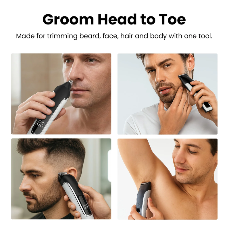 KLEVA TrimMaster 16-in-1 Multifunctional Premium Body and Beard Hair Trimmer - Image 4