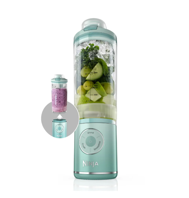 Ninja Blast Max Cordless Portable Blender BC251MT Sea Glass