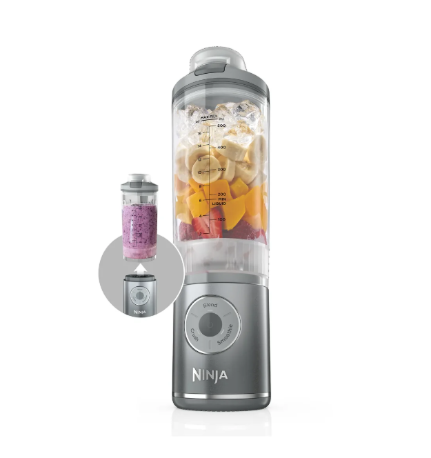 Ninja Blast Max Cordless Portable Blender BC251SL Platinum Silver