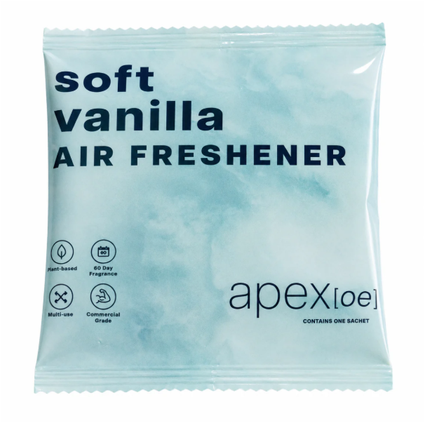 5(pk) Multipurpose Air Freshener Sachets perfect for vacuum cleaners, rubbish bins, gym bags, cars, wardrobes, and more