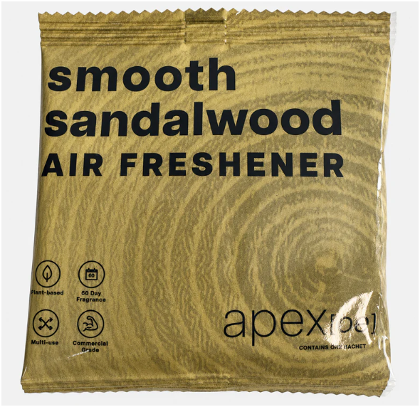 25(pk) Multipurpose Air Freshener Sachets perfect for vacuum cleaners, rubbish bins- Sandal Wood