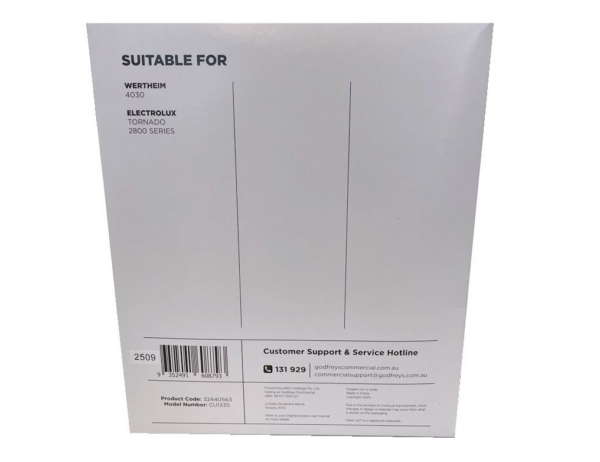 5 x VACUUM CLEANER BAGS WERTHEIM 4030 SUPER SYSTEM ELECTROLUX TORNADO - Image 2
