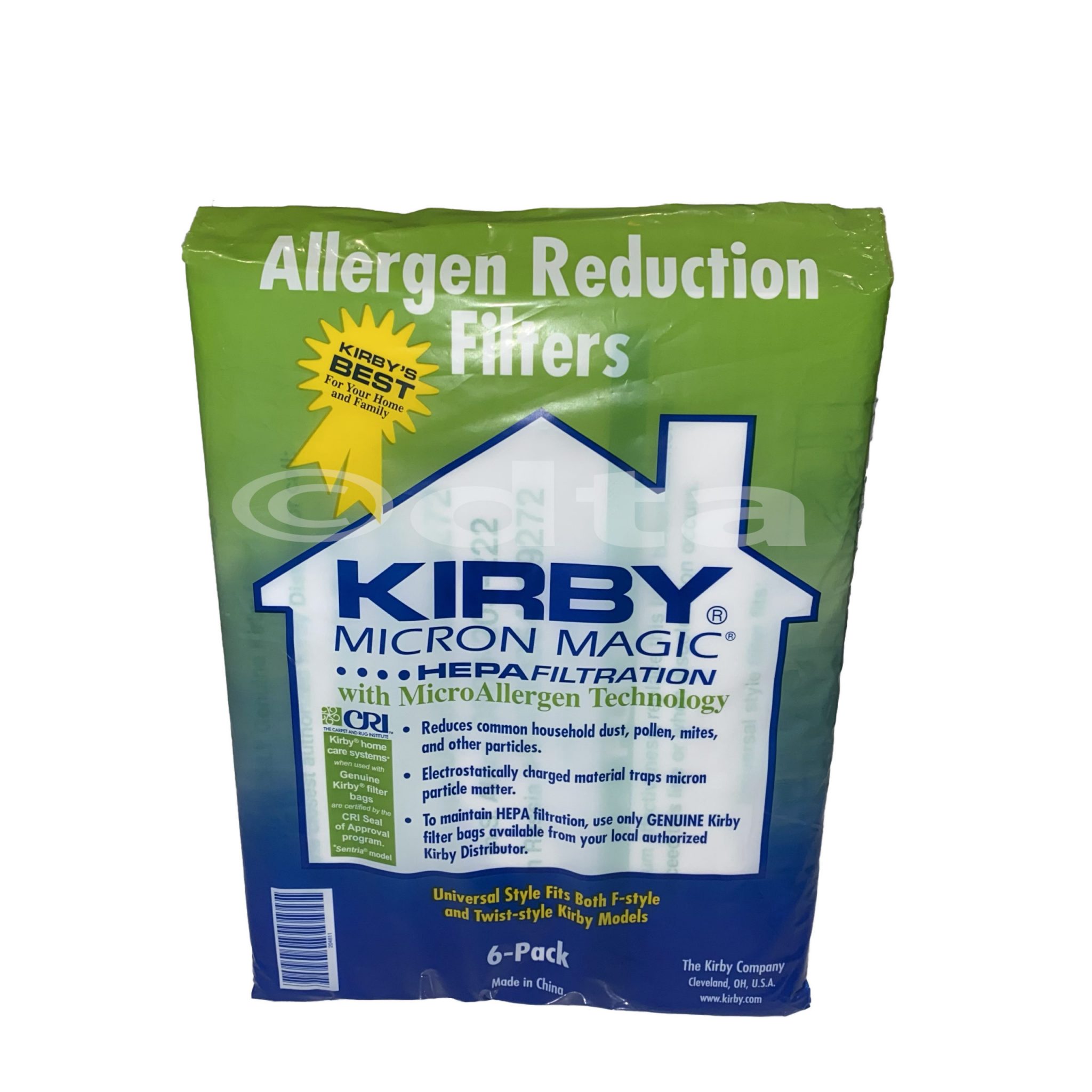 KIRBY Micron Magic Allergen Reduction Filter Vacuum Cleaner Bags 6 Universal Fit 
