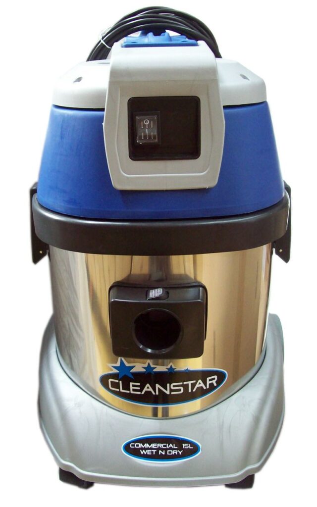 Cleanstar 15L Stainless Steel Commercial Wet and Dry Vacuum Cleaner (VC15L)