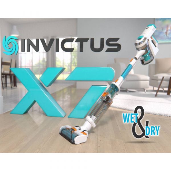 Invictus X7 Stick Vacuum Cleaner Set + Wet Floor Mop Attachment + Extra Battery