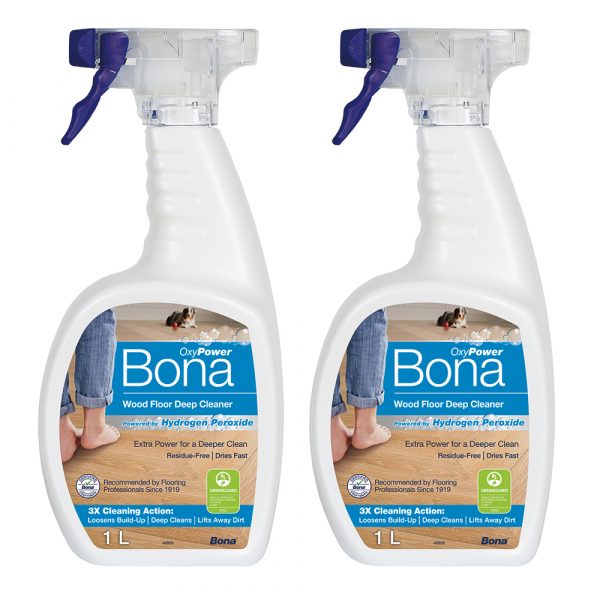 2PK Bona 1L Deep Cleaner Trigger Spray for Wood Floors