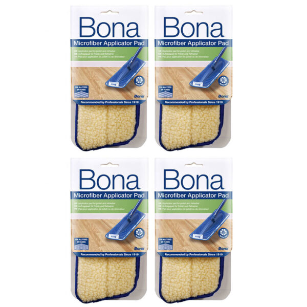 4PK Bona Microfibre Applicator Pad