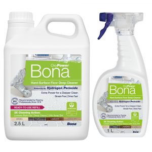 Bona 1L + 2.5L Deep Cleaner Trigger Spray & Refill for Hard Floors Combo