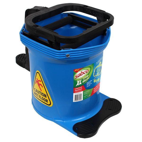 Sabco Xtra Large Mouth Mop Wringer Bucket Agitator Blue - Image 5