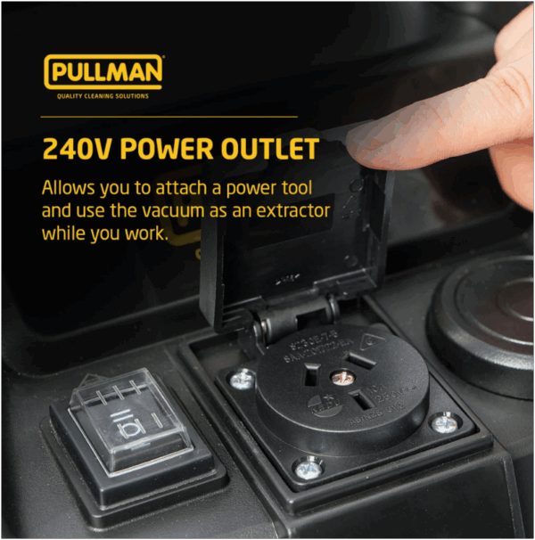 Pullman 30L Wet & Dry Commercial Canister Vacuum Cleaner with blower - Image 3