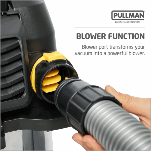 Pullman 30L Wet & Dry Commercial Canister Vacuum Cleaner with blower - Image 4