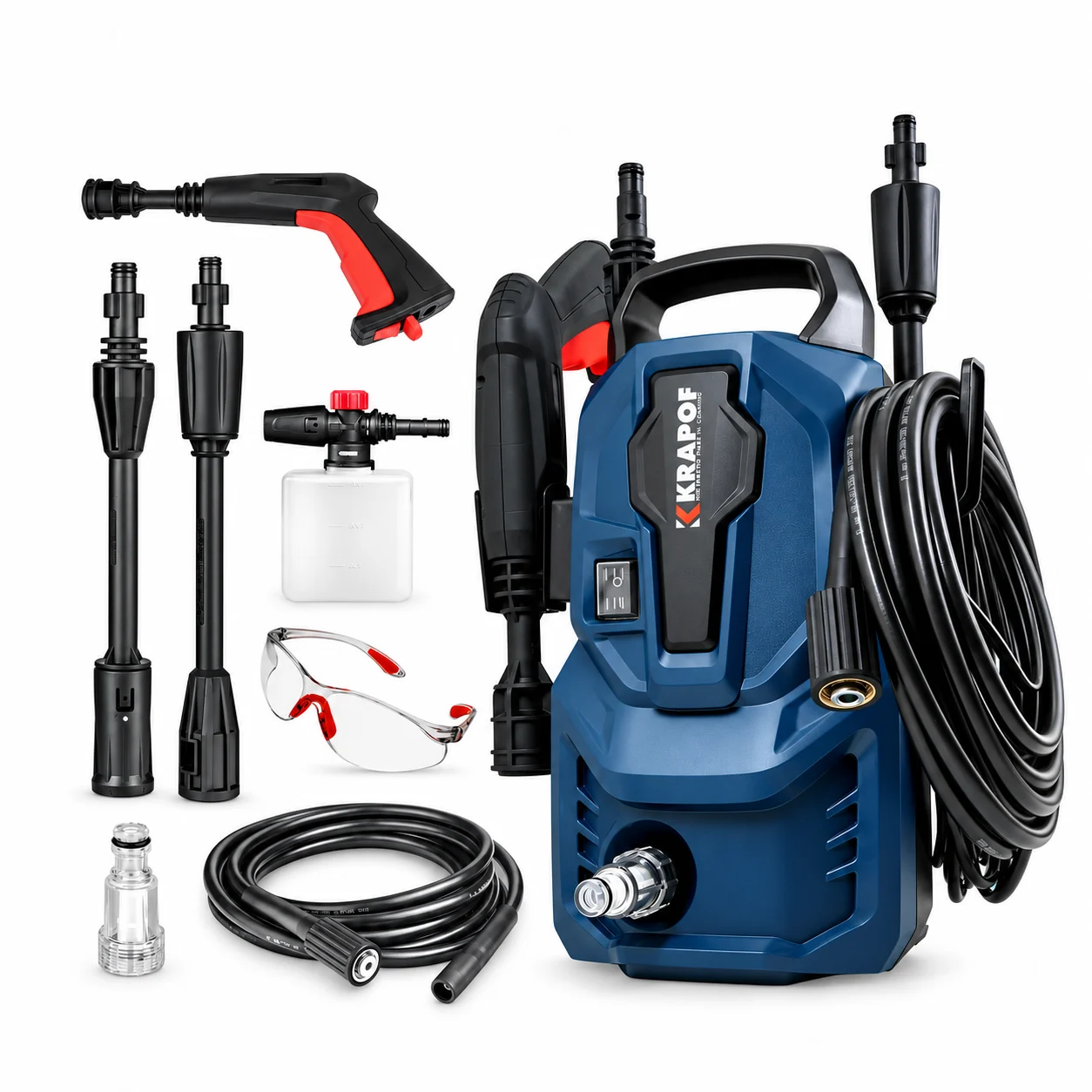 KRAPOF Mini Electric Pressure Washer Suitable for any Household or Apartment