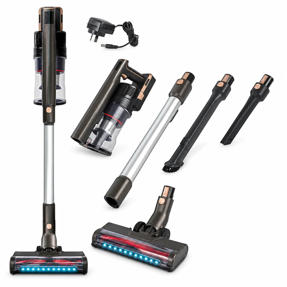Krapof Super Slim Power Vac Cordless Stick Vacuum Cleaner with Extra Free Second Battery