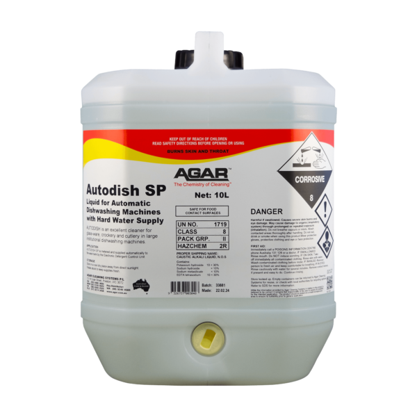 10L Agar Autodish SP for glass-ware, crockery, and cutlery