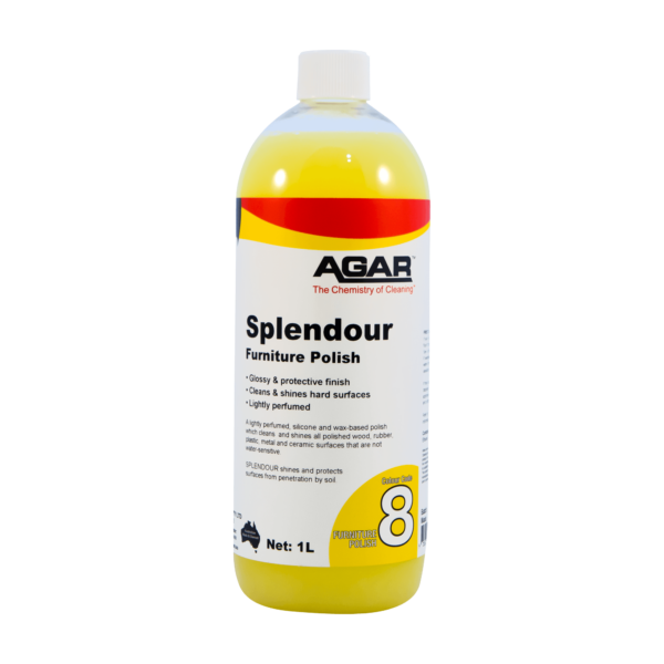 1L Agar splendour wax based Furniture polish