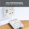 ChargAway 6-in-1 Compact Wireless Power Bank 10000mAh Fast Charge - White - Image 7