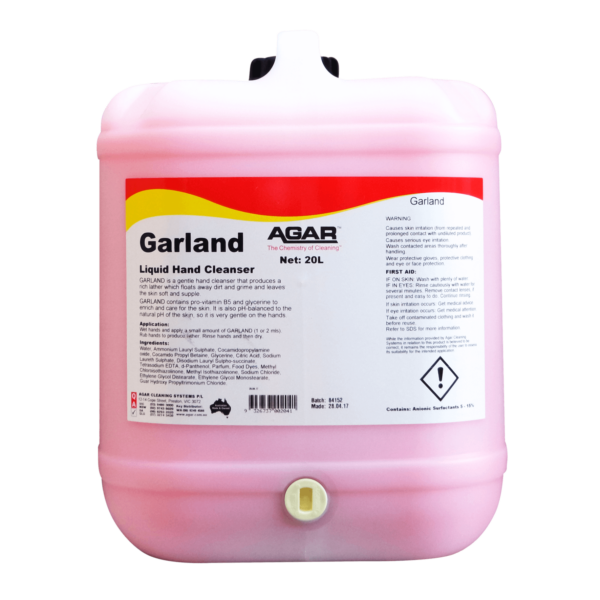 20L Agar Garland premium quality hand cleanser