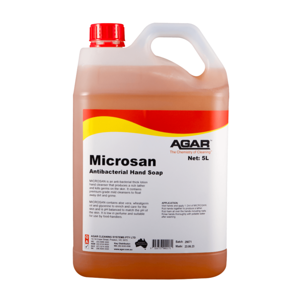 5L Agar Microsan thick anti-bacterial liquid hand soap