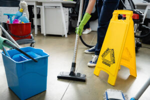 using vacuum cleaner