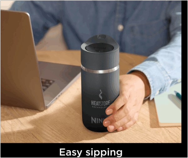 Ninja Sip Perfect 354ml Insulated Travel Bottle Onyx Black DW1203BK - Image 4