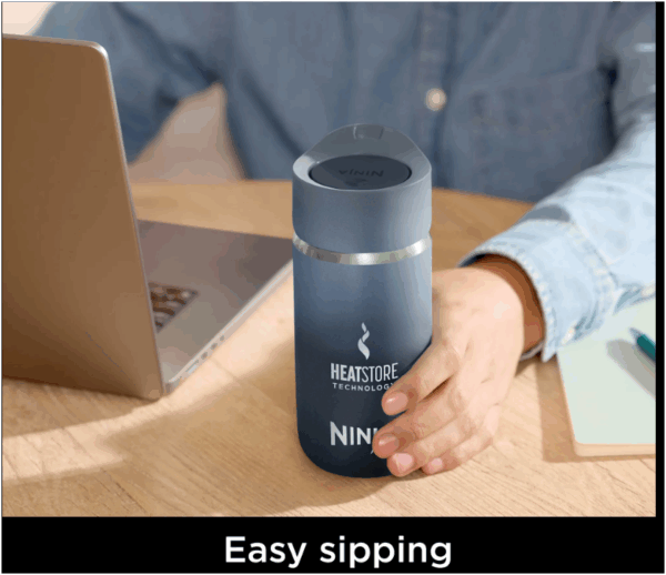 Ninja Sip Perfect 354ml Insulated Travel Bottle Midnight Blue - Image 2