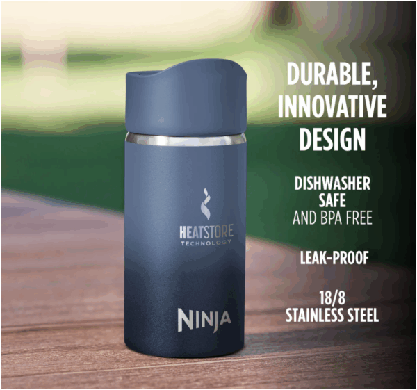 Ninja Sip Perfect 354ml Insulated Travel Bottle Midnight Blue - Image 6