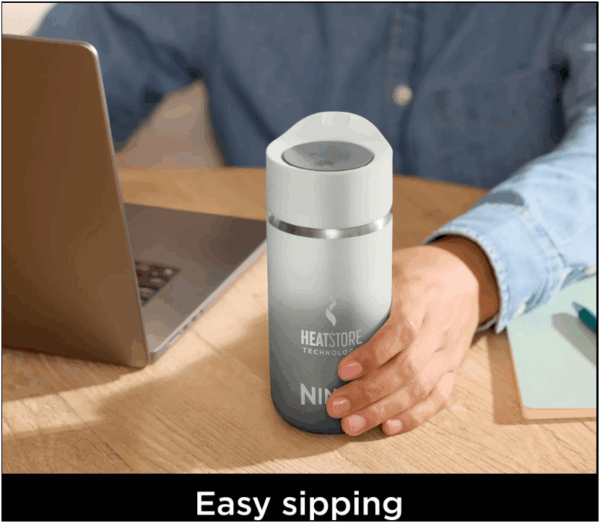 Ninja Sip Perfect 354ml Insulated Travel Bottle Alpine White - Image 5