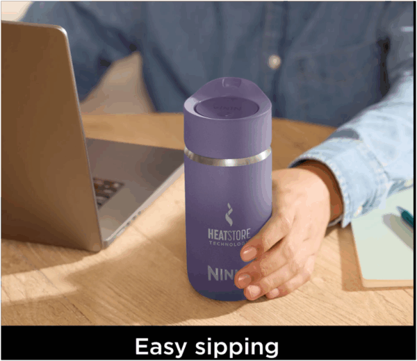 Ninja Sip Perfect 354ml Insulated Travel Bottle Wisteria Purple - Image 6