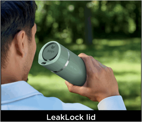 Ninja Sip Perfect 354ml Insulated Travel Bottle Jade Green - Image 7