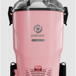 Pacvac Velo Corded backpack Vacuum Cleaner Lightweight with Ecoharness 900W -pink