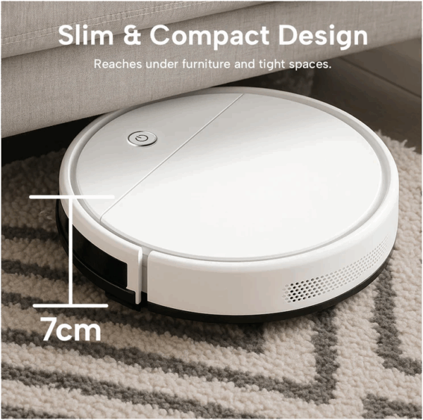 KRAPOF Slim Robo Vac Super Quiet Robotic Vacuum Cleaner - Image 8