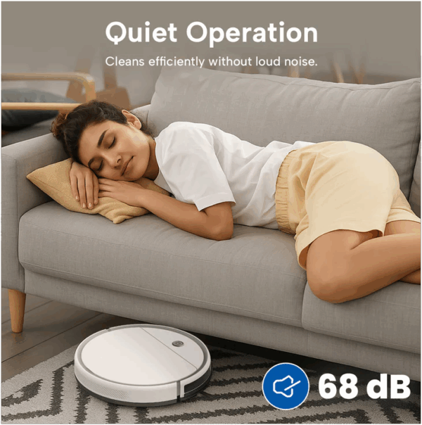 KRAPOF Slim Robo Vac Super Quiet Robotic Vacuum Cleaner - Image 7