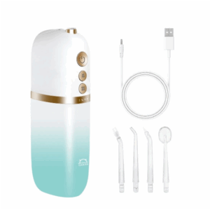 Oral Care Express Pro Cordless Portable Water Flosser & Oral Irrigator for Teeth Cleaning- AQUA