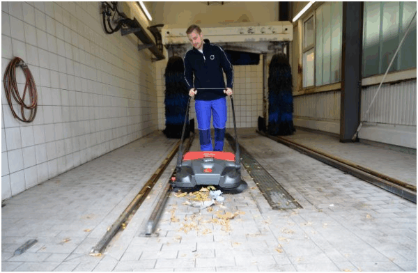 Haaga 50L Industrial Walk-Behind Sweeper made in Germany -HAA477 - Image 2