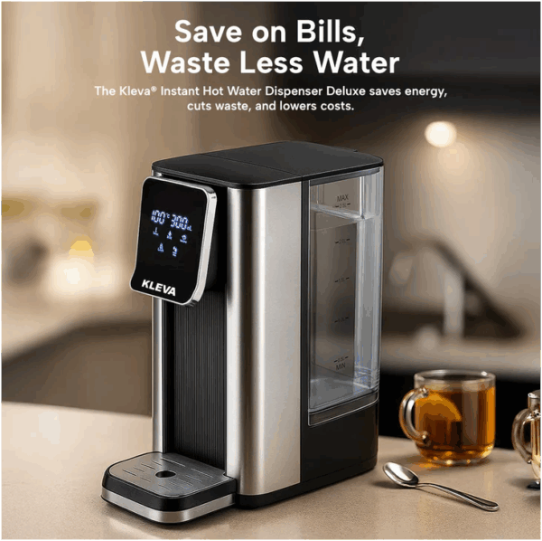 KLEVA Instant Hot Water Dispenser Deluxe – Smart Touch Temp & Volume Control - Image 6