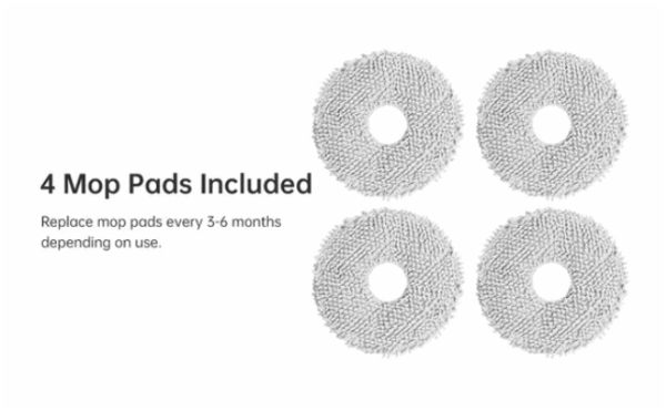 4(pk) Dreame Mop Pad for L10 series, X40 Ultra, X50 Ultra - Image 4