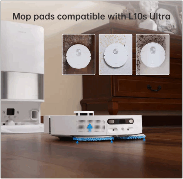 4(pk) Dreame Mop Pad for L10 series, X40 Ultra, X50 Ultra - Image 2
