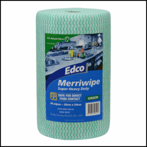 Edco Merriwipe Super Heavy Duty Wipes Rolls-Green