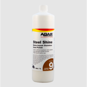 1L Agar Steel Shine polish for stainless steel and aluminium surfaces