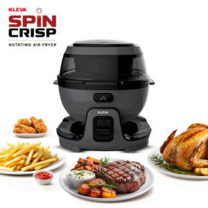 Kleva Spin Crisp Rotating Digital Air Fryer 6L - 360° Auto Rotating Cooking