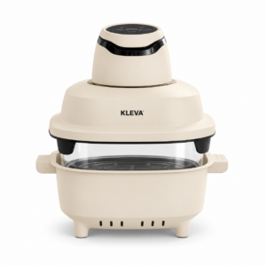 KLEVA Clear Crisp Glass Air Fryer 4.5L - Healthy Crispy Non-Toxic Cooking