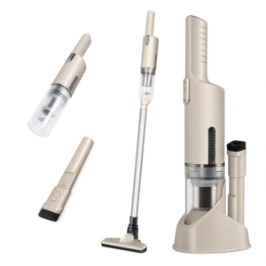 KRAPOF 2-in-1 FlexiVac Cordless Vacuum - Handheld & Stick Vacuum with HEPA Filter-sand belge