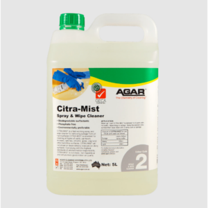 5L Agar Citra-Mist spray and wipe cleaner for hard surfaces