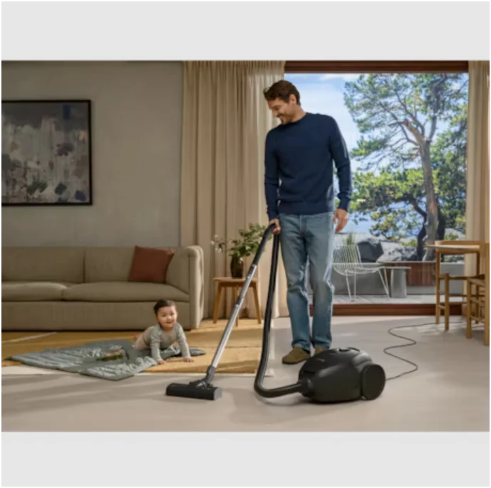 Electrolux UltraSilencer Plus Bagged Vacuum Cleaner Ebony Black EFB71113EB - Image 3